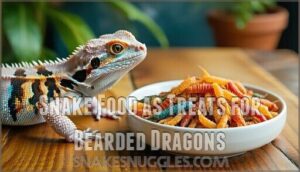 snake food as treats for bearded dragons