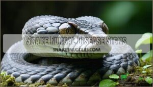 snake fungal disease signs