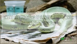 snake health signs of illness
