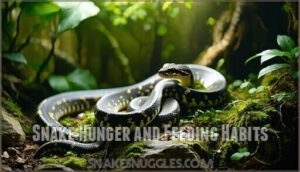 snake hunger and feeding habits