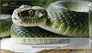 snake infection signs