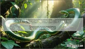 snake locomotion in different environments