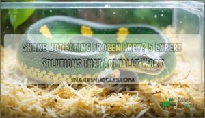 snake not eating frozen prey