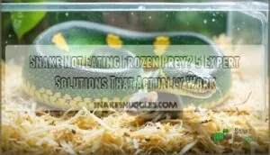 snake not eating frozen prey snake not eating frozen prey