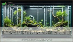 snake-safe materials for construction