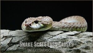 snake scale loss causes