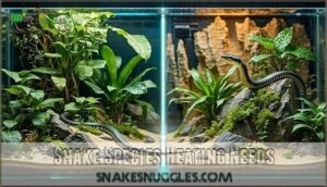 snake species heating needs