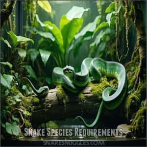 snake species requirements
