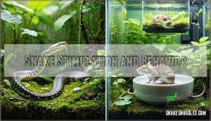 snake stimulation and behavior