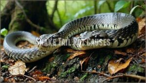 snake tail rot causes