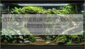 snake tank decor ideas