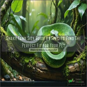 snake tank size guide by species