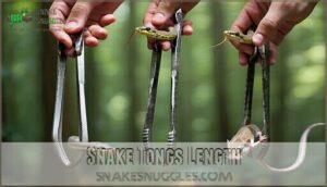 snake tongs length