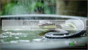 soaking and misting