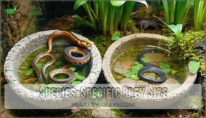 species-specific prey size