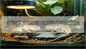 species specific temperature needs