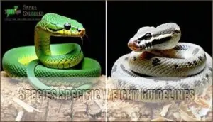 species specific weight guidelines species specific weight guidelines