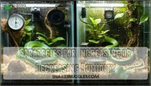 strategies for increasing or decreasing humidity