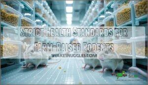 strict health standards for farm-raised rodents
