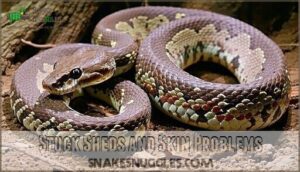 stuck sheds and skin problems