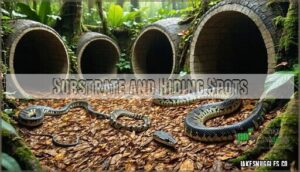 substrate and hiding spots