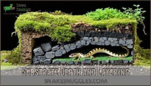 substrate depth and layering