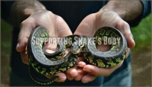 supporting snake's body