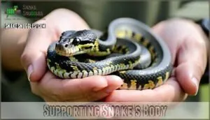 supporting snake's body supporting snake's body