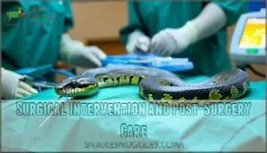 surgical intervention and post-surgery care surgical intervention and post-surgery care