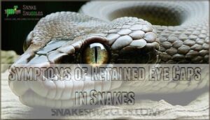 symptoms of retained eye caps in snakes
