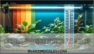 temperature requirements for snakes