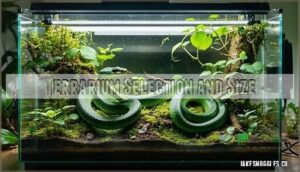 terrarium selection and size