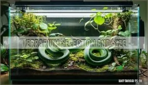 terrarium selection and size terrarium selection and size