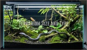 terrarium size and type
