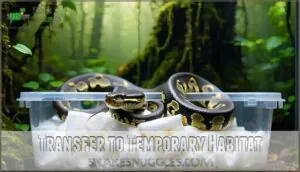 transfer to temporary habitat transfer to temporary habitat
