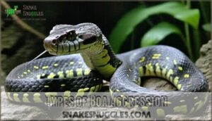 types of boa aggression
