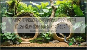 types of snake enclosure hides
