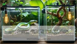 under tank vs. side installation
