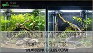 upgrading and maintenance for growing snakes