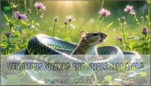 venomous snakes and small mammals