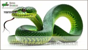 visible discomfort or straining