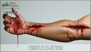 visible injuries