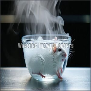 warming thawed rodents