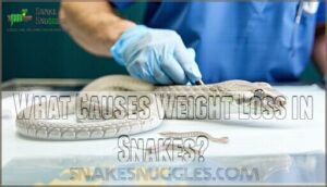 what causes weight loss in snakes