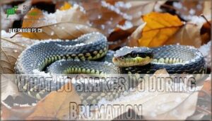 what do snakes do during brumation
