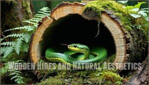wooden hides and natural aesthetics