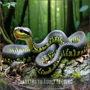 yearling to adult feeding yearling to adult feeding