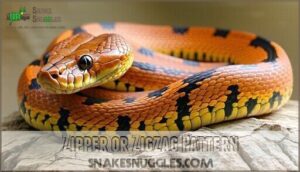 zipper or zigzag pattern