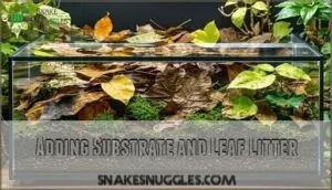adding substrate and leaf litter adding substrate and leaf litter