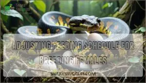 adjusting feeding schedule for breeding females